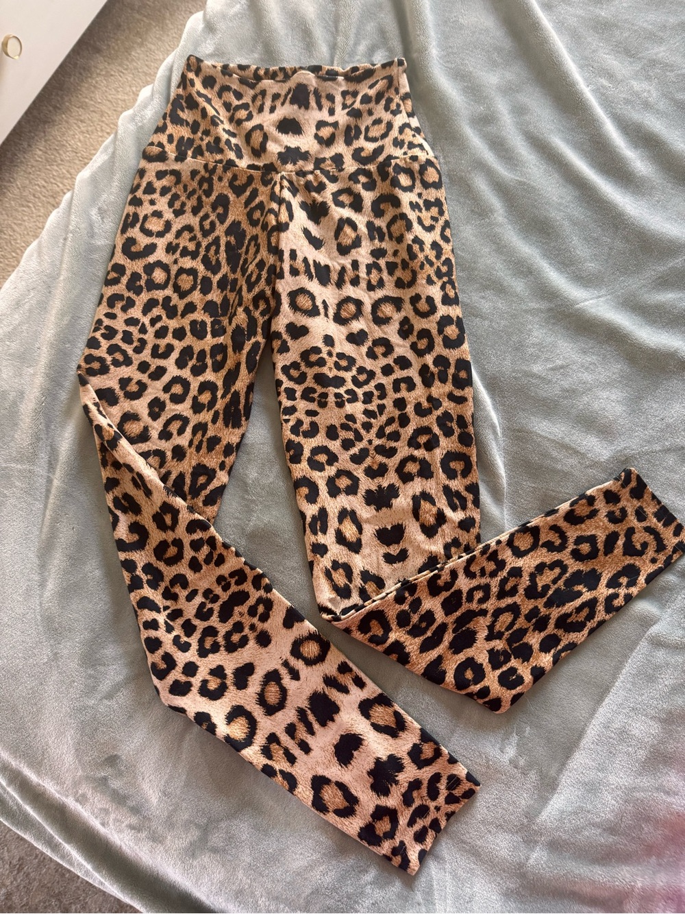 Booty by Brabants Leopard Print High-Waist Leggings - Tan & Black